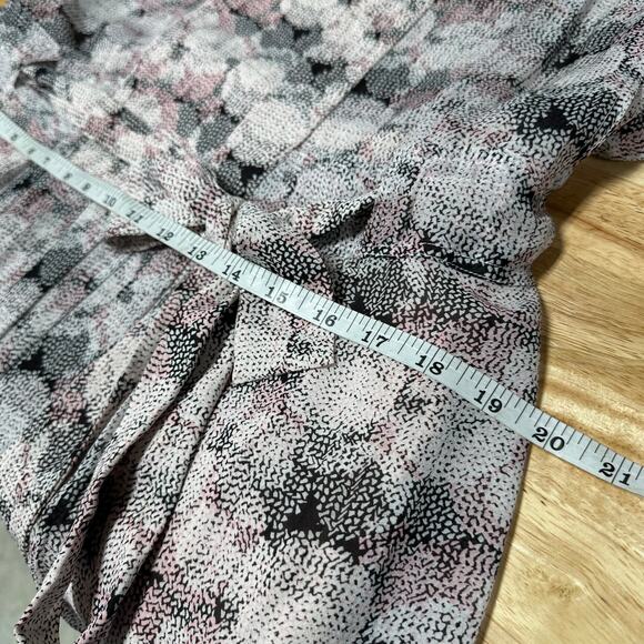 Reiss Alice Abstract Print Women's Button Down Belted Mini Dress Size 14 NWT - Picture 10 of 11